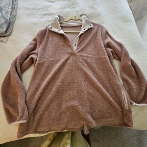 Cozy Pink Fleece Pullover